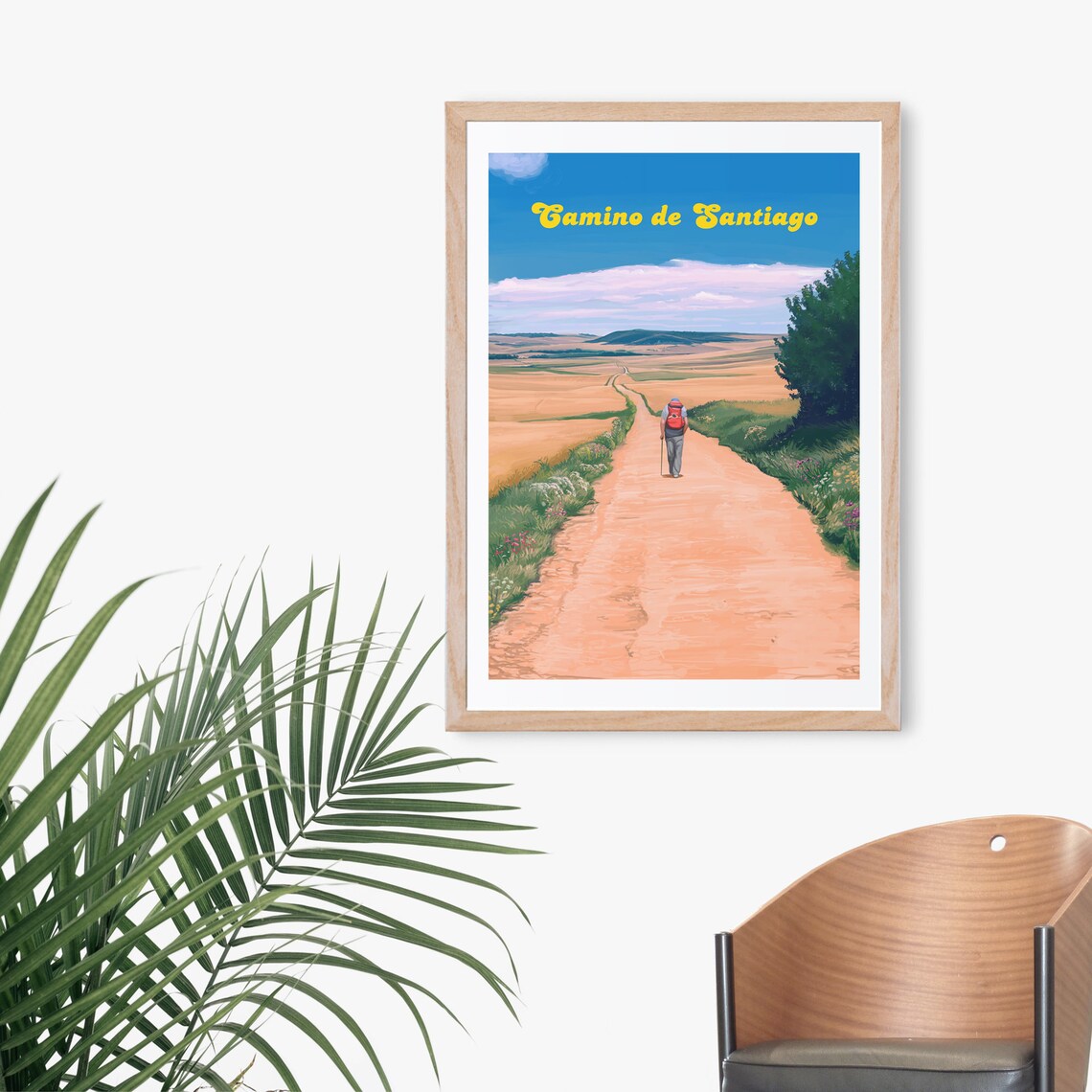 Camino De Santiago Spain Pilgrimage Travel Poster - Image 3