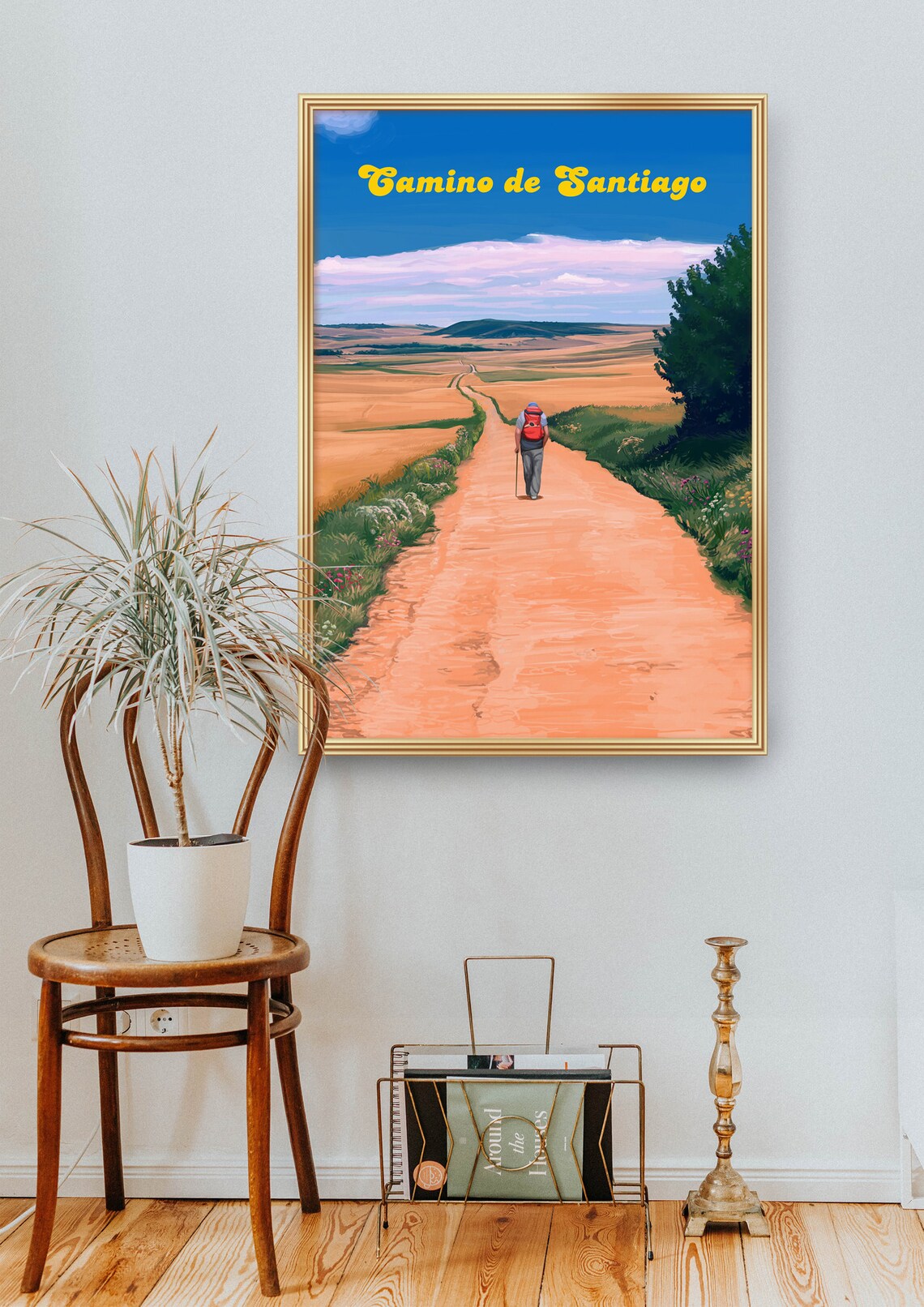 Camino De Santiago Spain Pilgrimage Travel Poster - Image 2