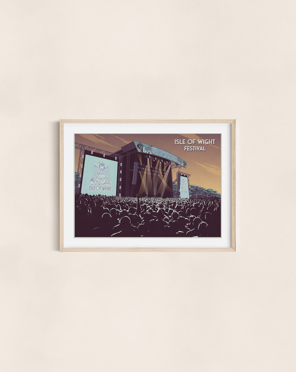 Isle Of Wight Festival Vintage Travel Poster - Image 3