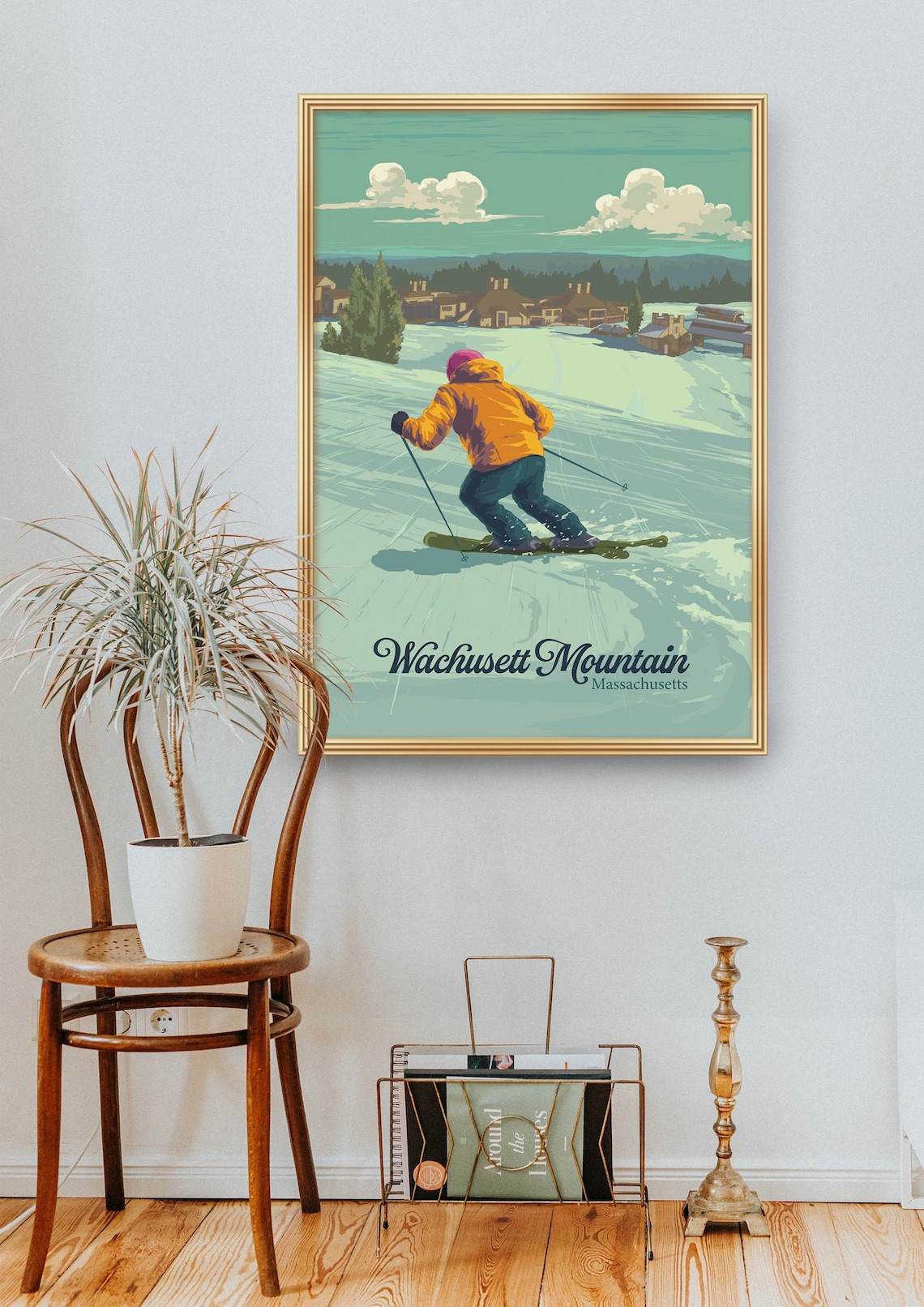 Wachusett Mountain Massachusetts Travel Poster - Image 2