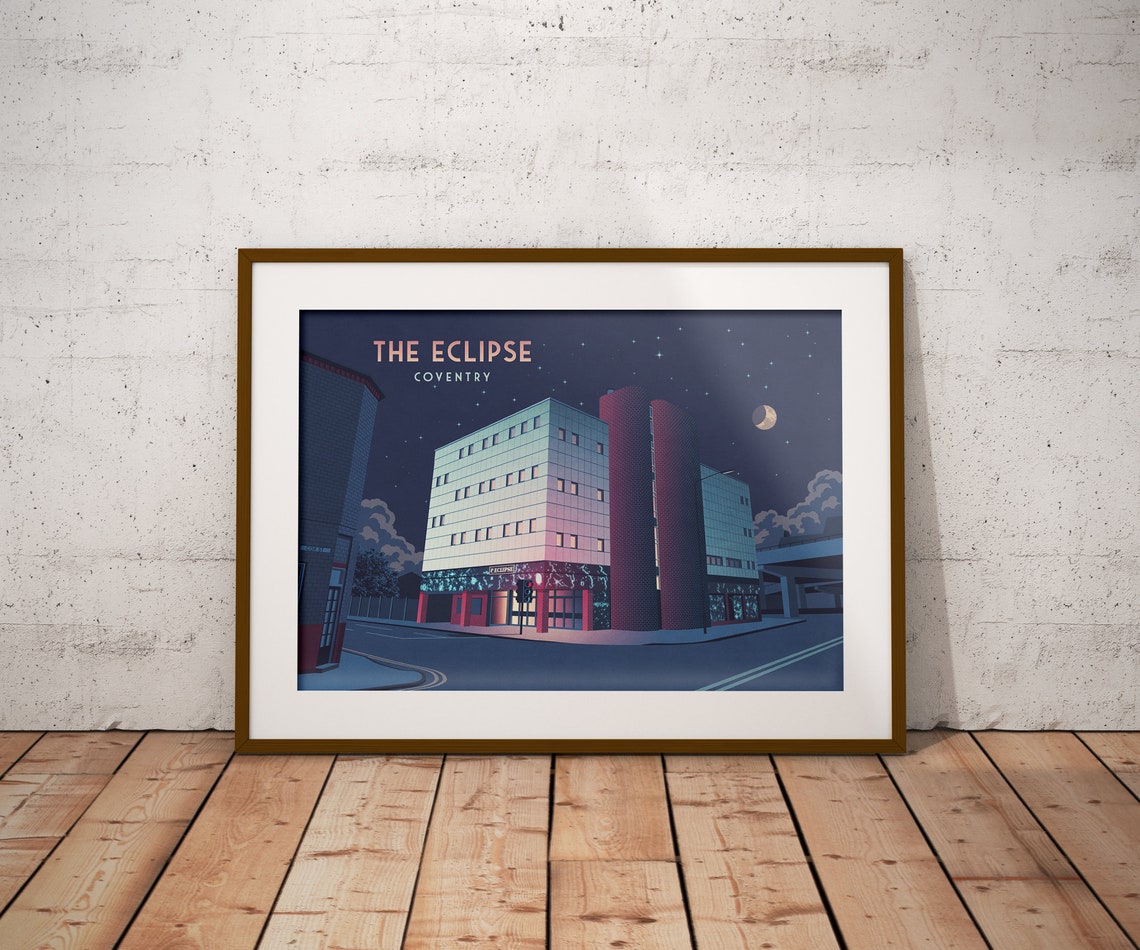 The Eclipse Coventry Nightclub Starry Night Music Venue Poster - Image 4