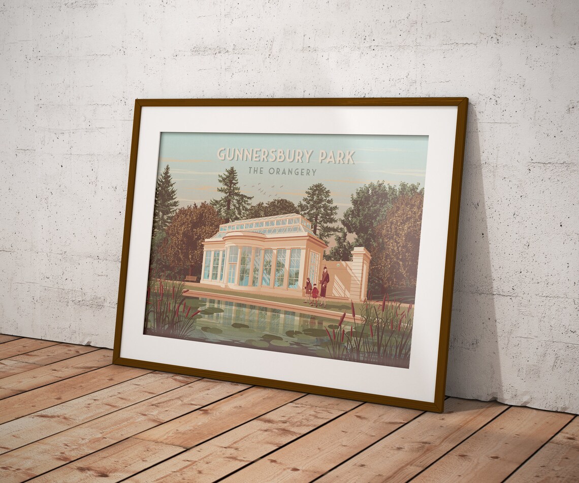 Gunnersbury Park Museum Orangery, West London Travel Poster - Image 3