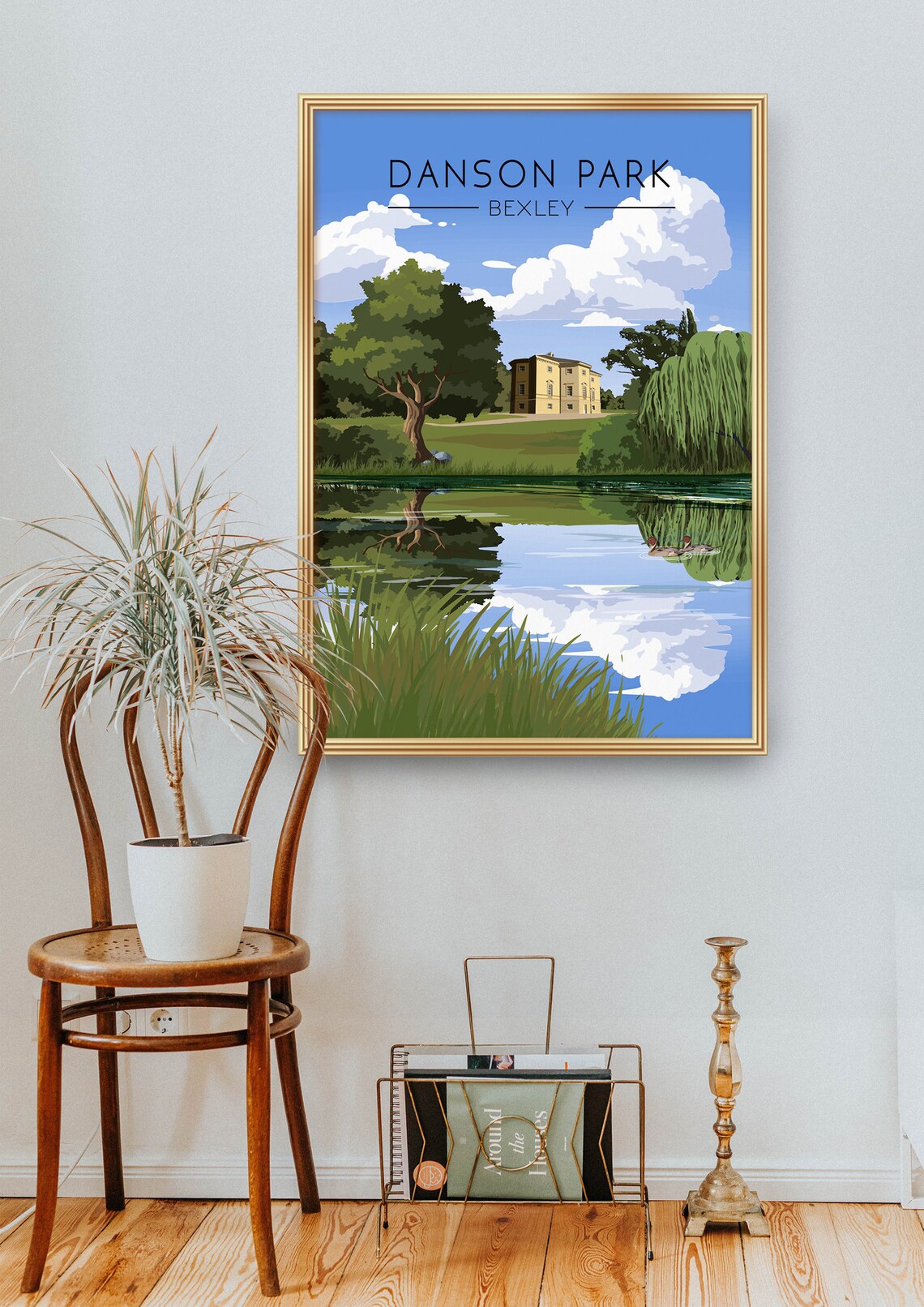 Danson Park Vintage Travel Poster, South East London - Image 2