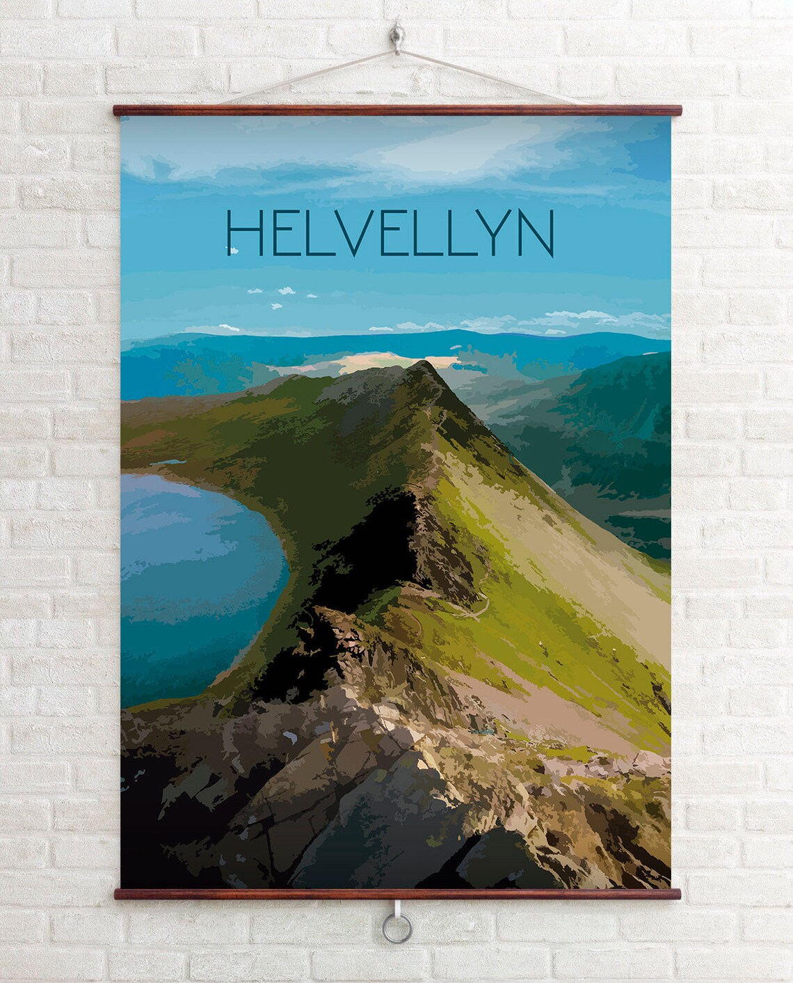 Helvellyn Mountain Vintage Travel Poster Print - Image 4
