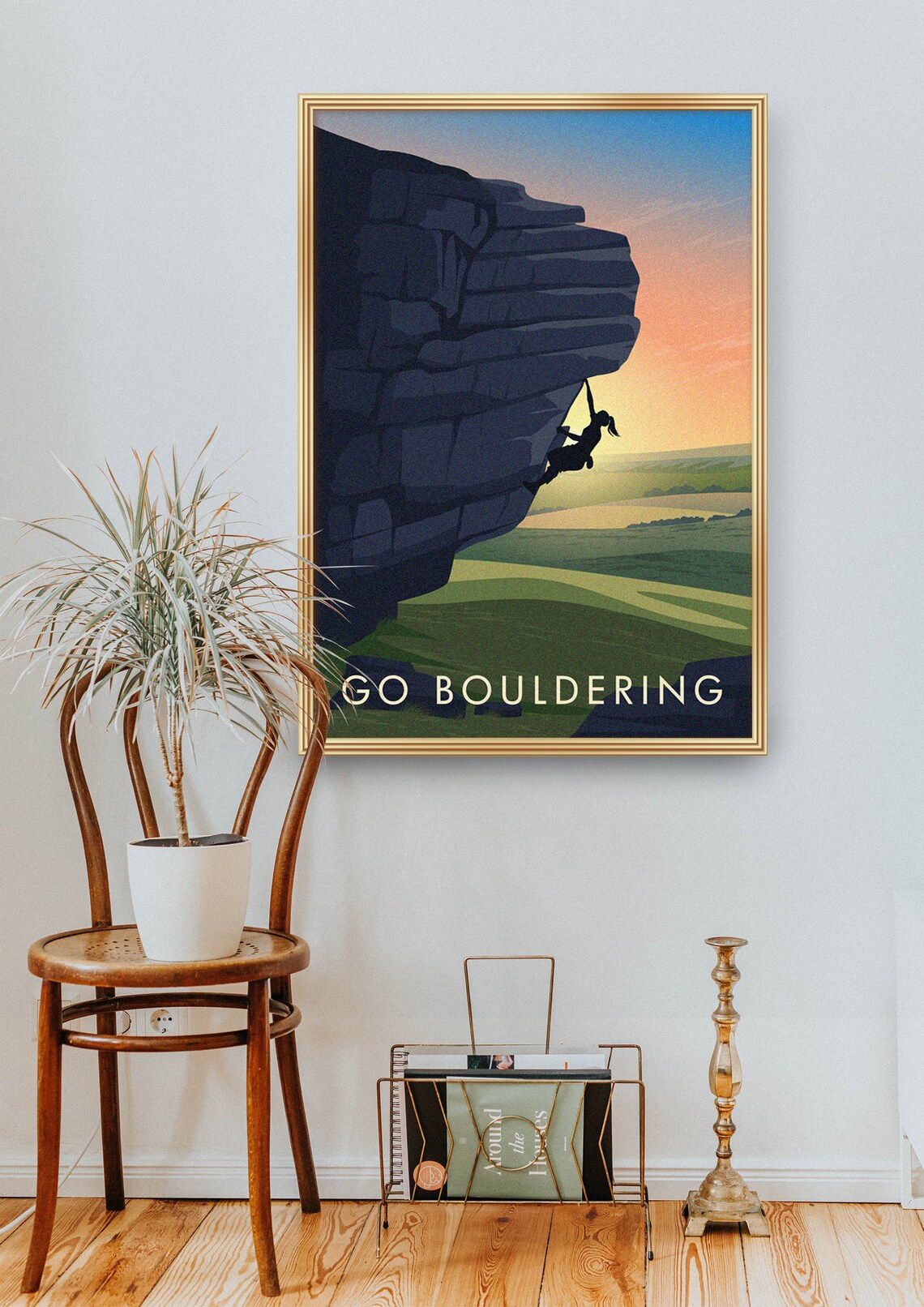 Go Bouldering Vintage Travel Poster, Outdoor Adventure - Image 2