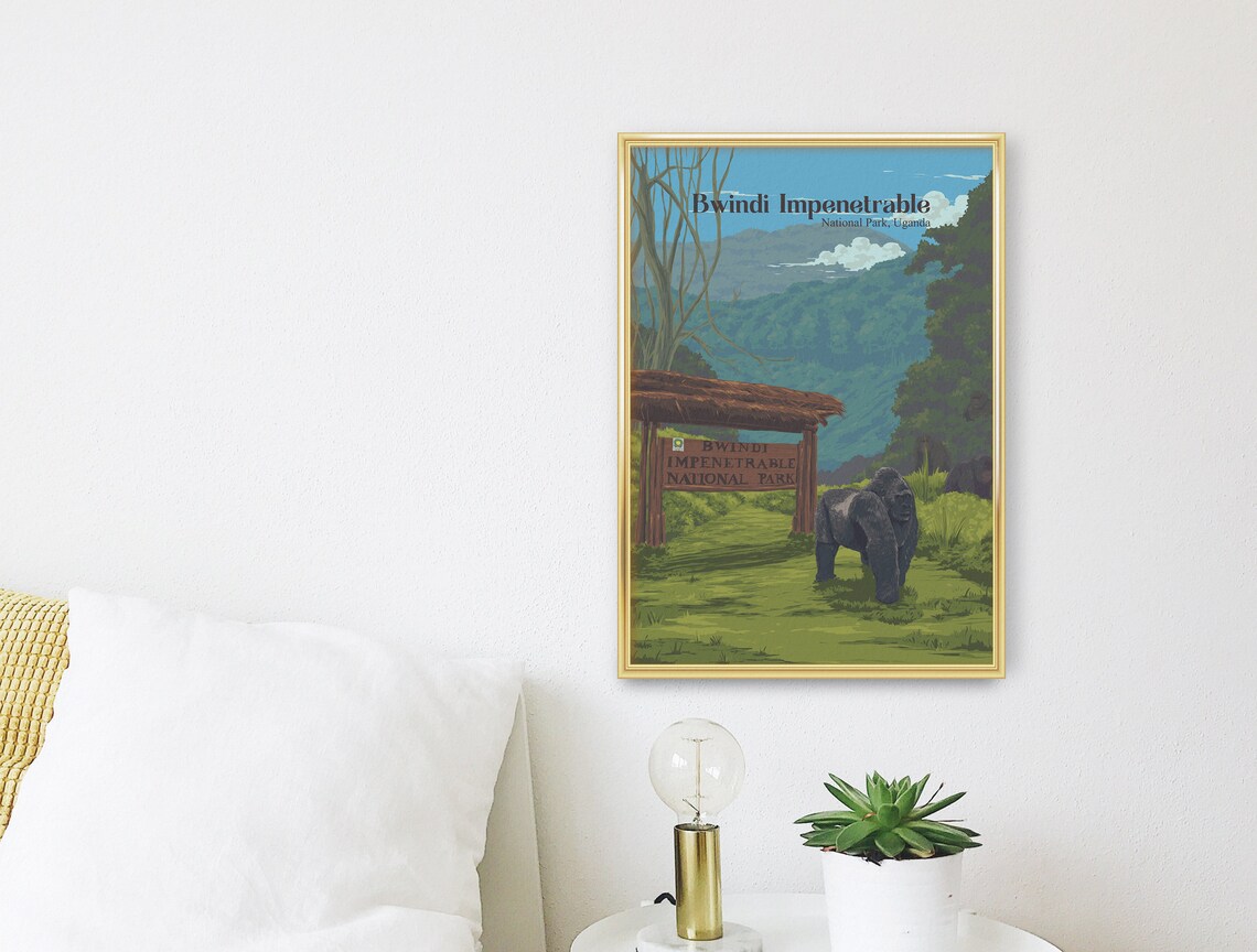 Bwindi Impenetrable Forest, Uganda Travel Poster Print - Image 3
