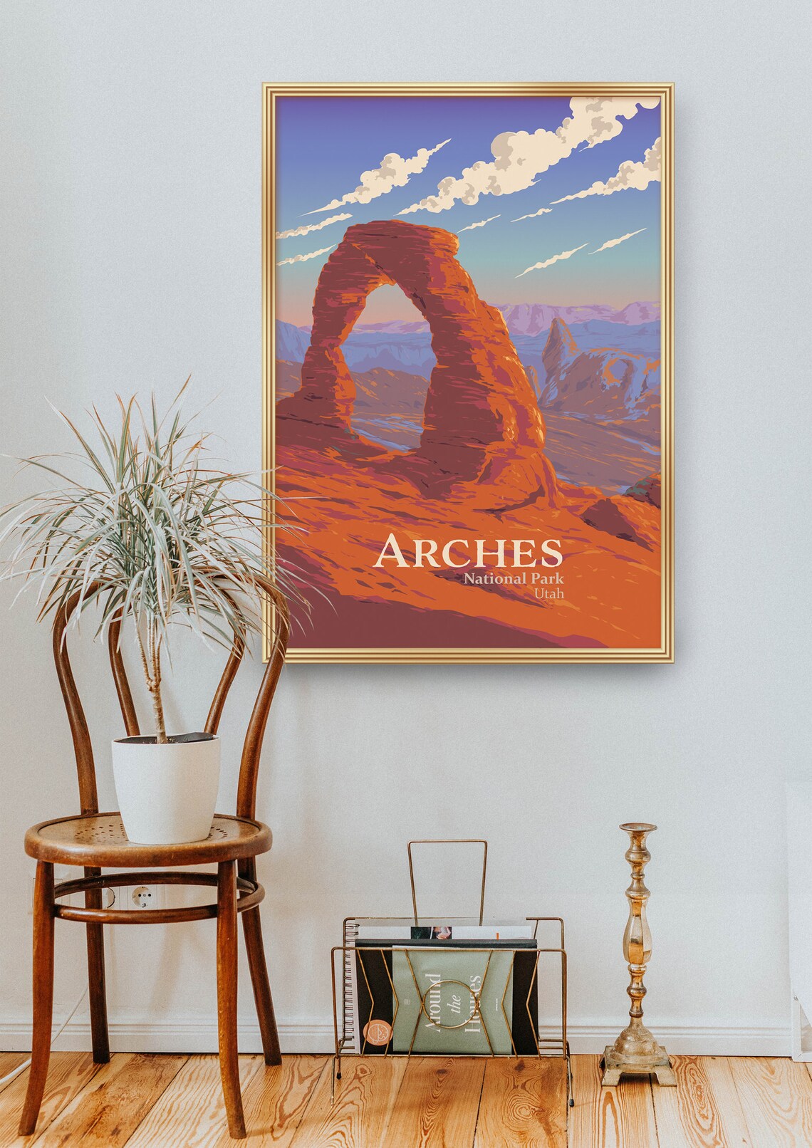 Arches National Park Vintage Travel Poster, Utah - Image 2
