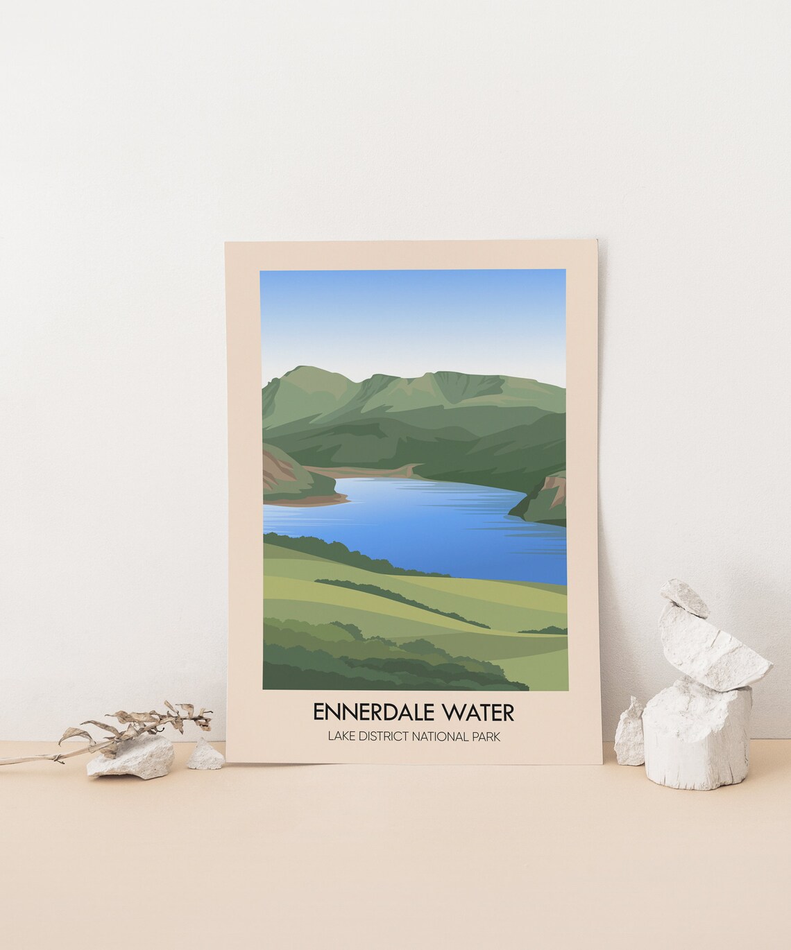 Ennerdale Water Vintage Travel Poster, Lake District - Image 4