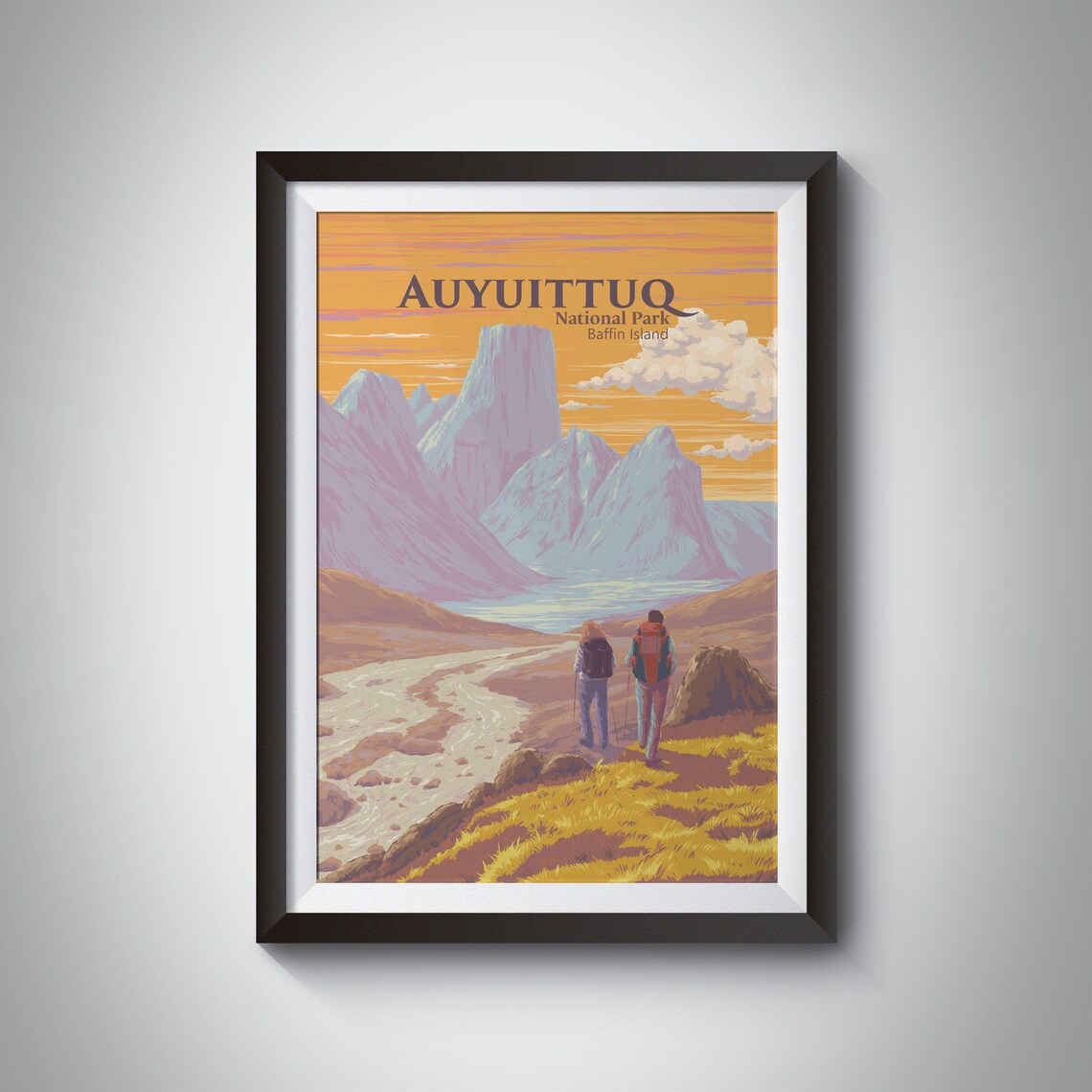 Auyuittuq National Park Vintage Travel Poster