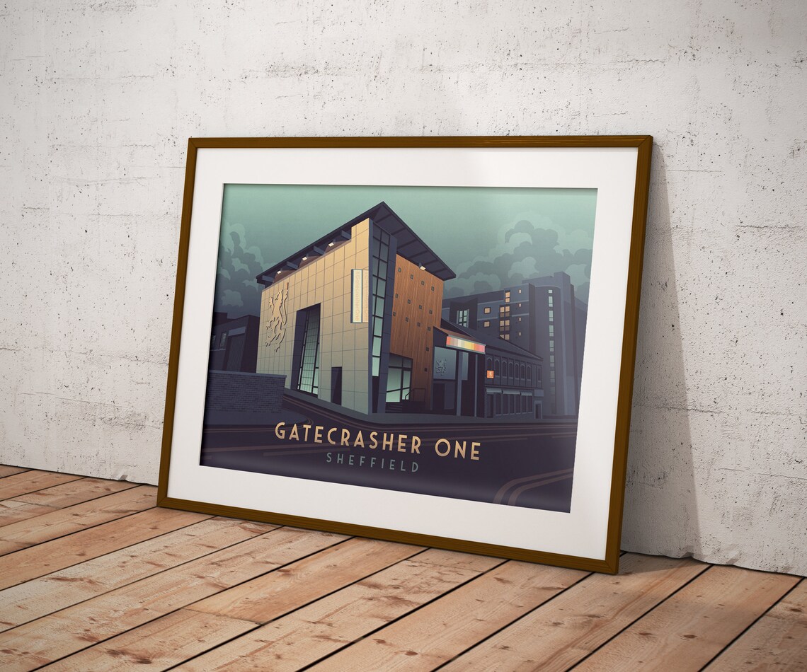 Gatecrasher One Sheffield Vintage Dance Music Poster - Image 3