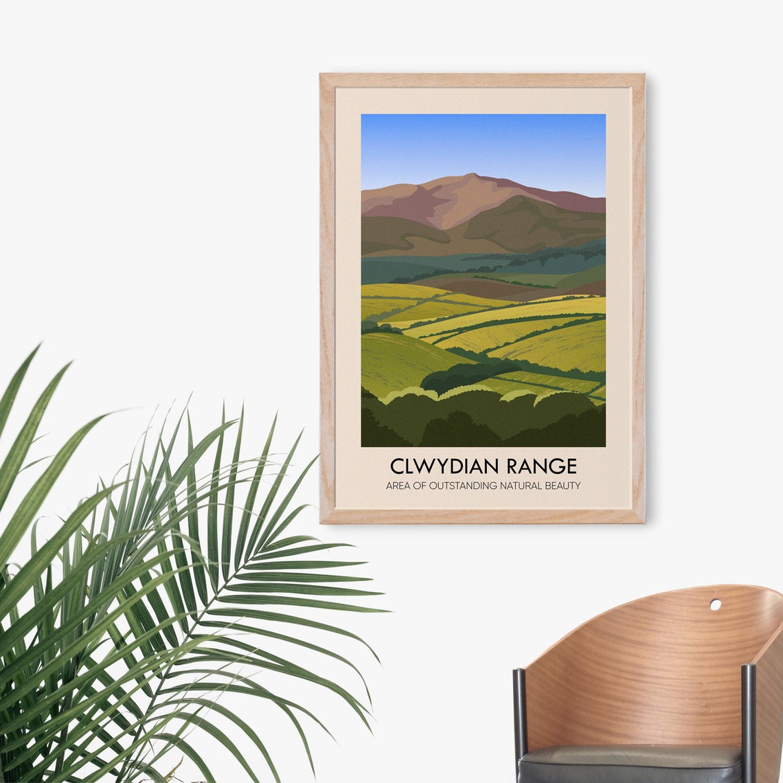 Clwydian Range Wales Rolling Hills Outstanding Beauty Travel Poster - Image 3