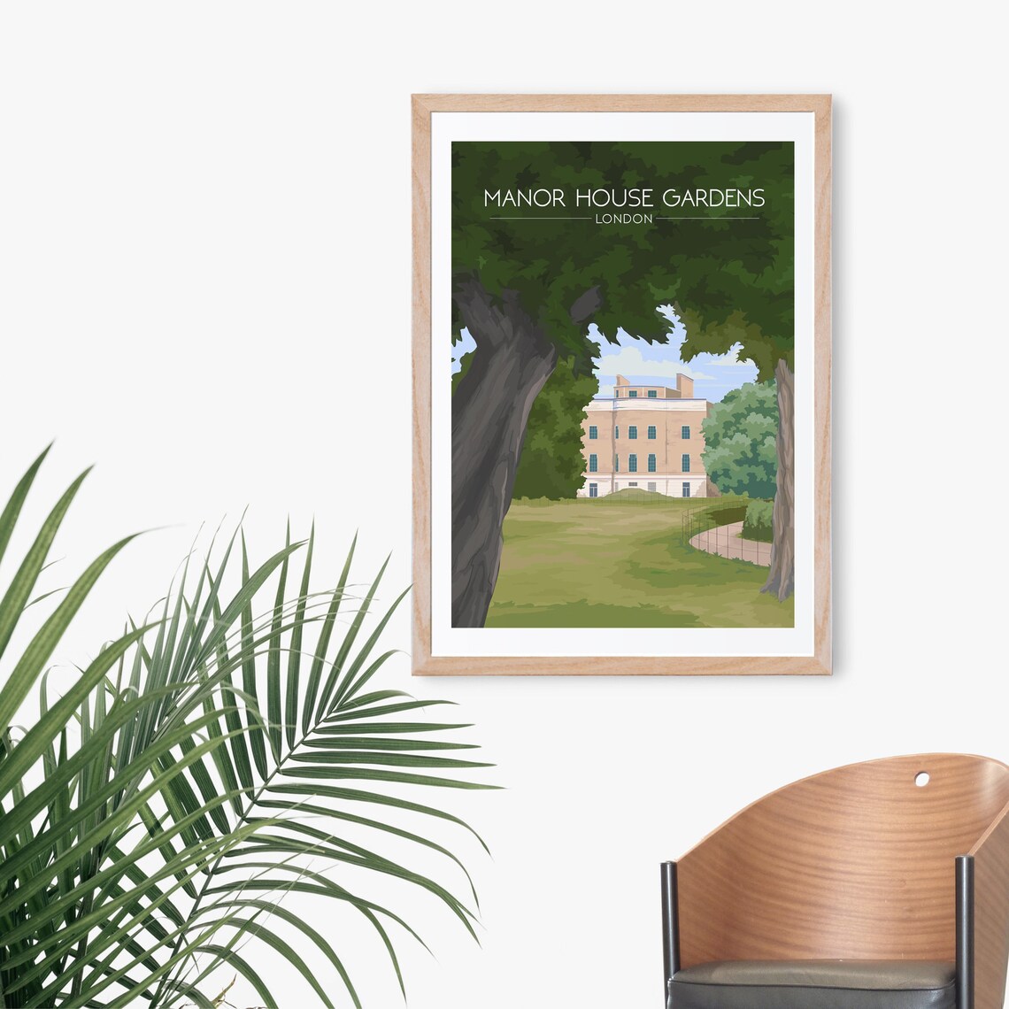 Manor House Gardens London Travel Poster, Blackheath - Image 3