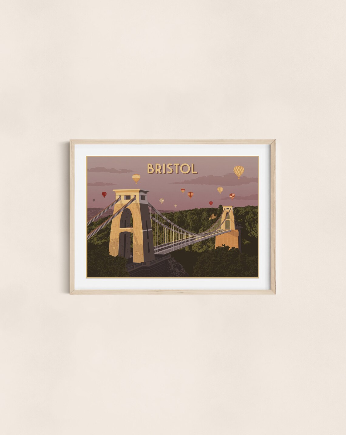 Bristol Vintage Travel Poster, Art Deco Print - Image 3