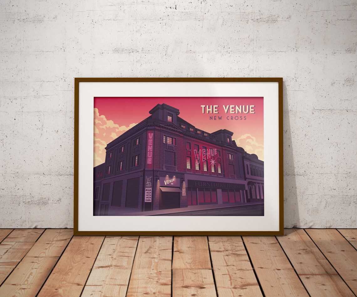 The Venue New Cross Nightclub Poster, London Travel Print - Image 4