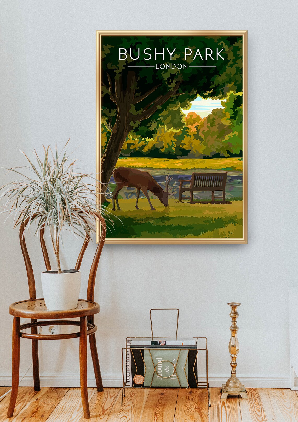 Bushy Park London Travel Poster, Royal Parks - Image 2