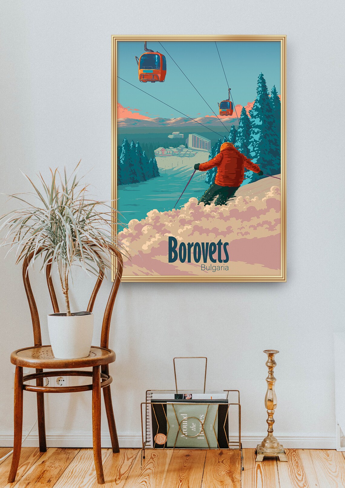 Borovets Ski Resort Travel Poster, Rila Mountains - Image 2