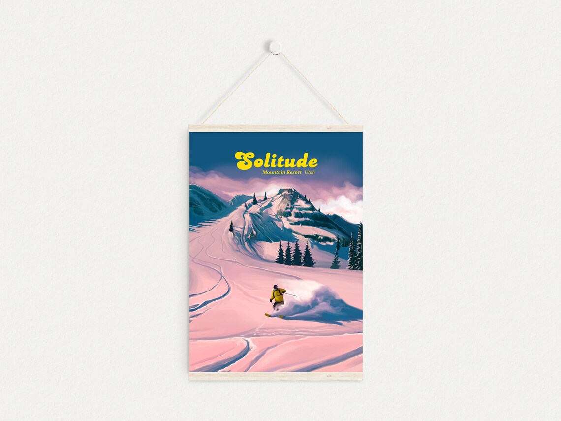 Solitude Mountain Resort Vintage Travel Poster Print - Image 4