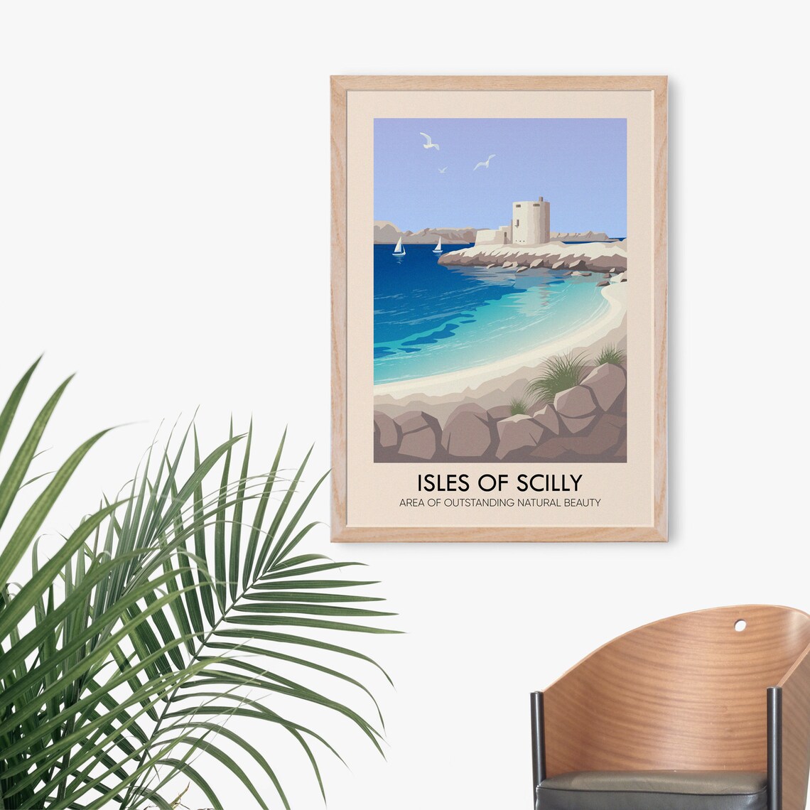 Isles Of Scilly Vintage Travel Poster, Cornwall Coast - Image 3