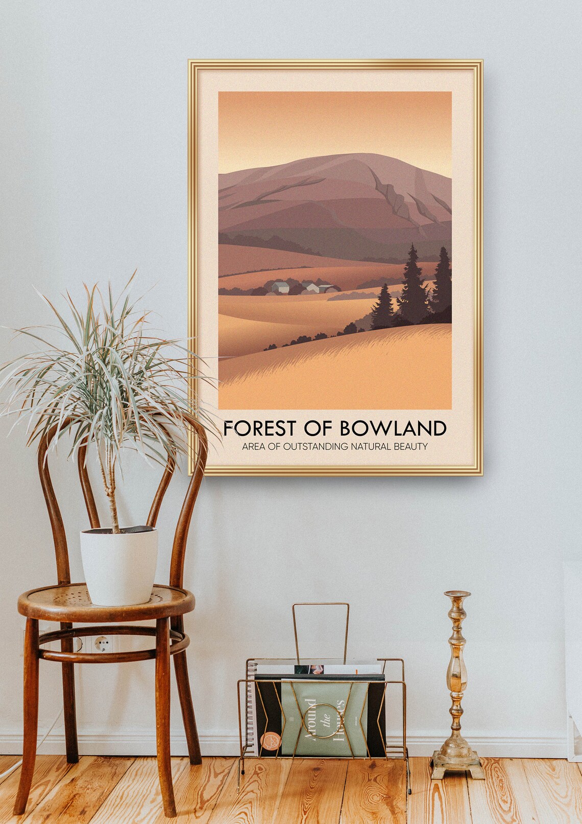 Forest Of Bowland AONB Vintage Travel Poster - Image 2