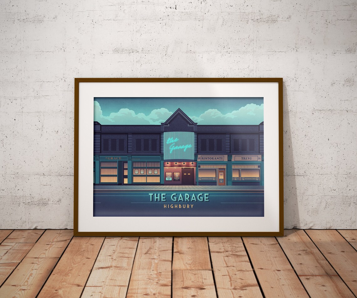 The Garage Highbury Islington Live Music Travel Poster - Image 3