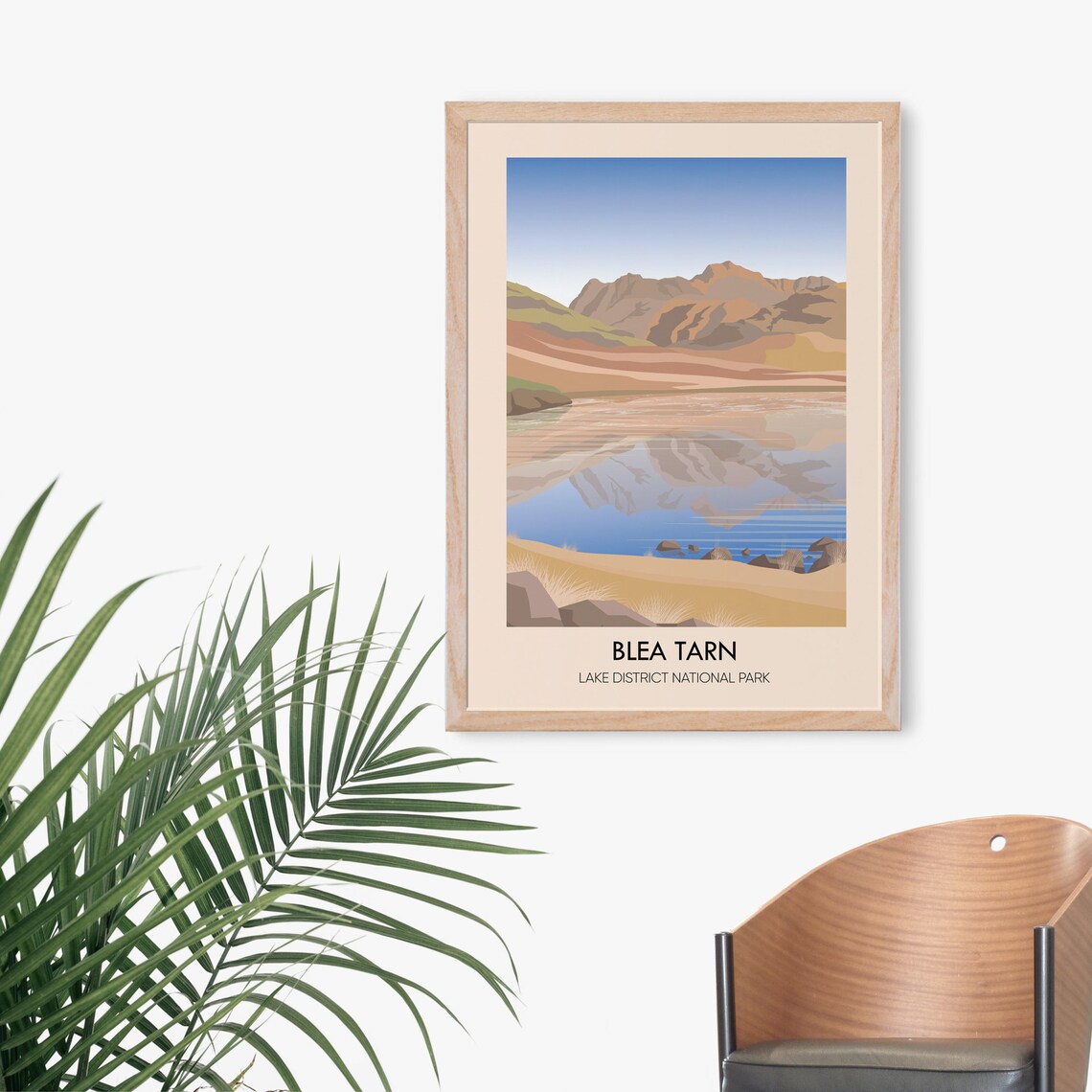 Blea Tarn Lake District National Park Mountain Lake Travel Poster - Image 3