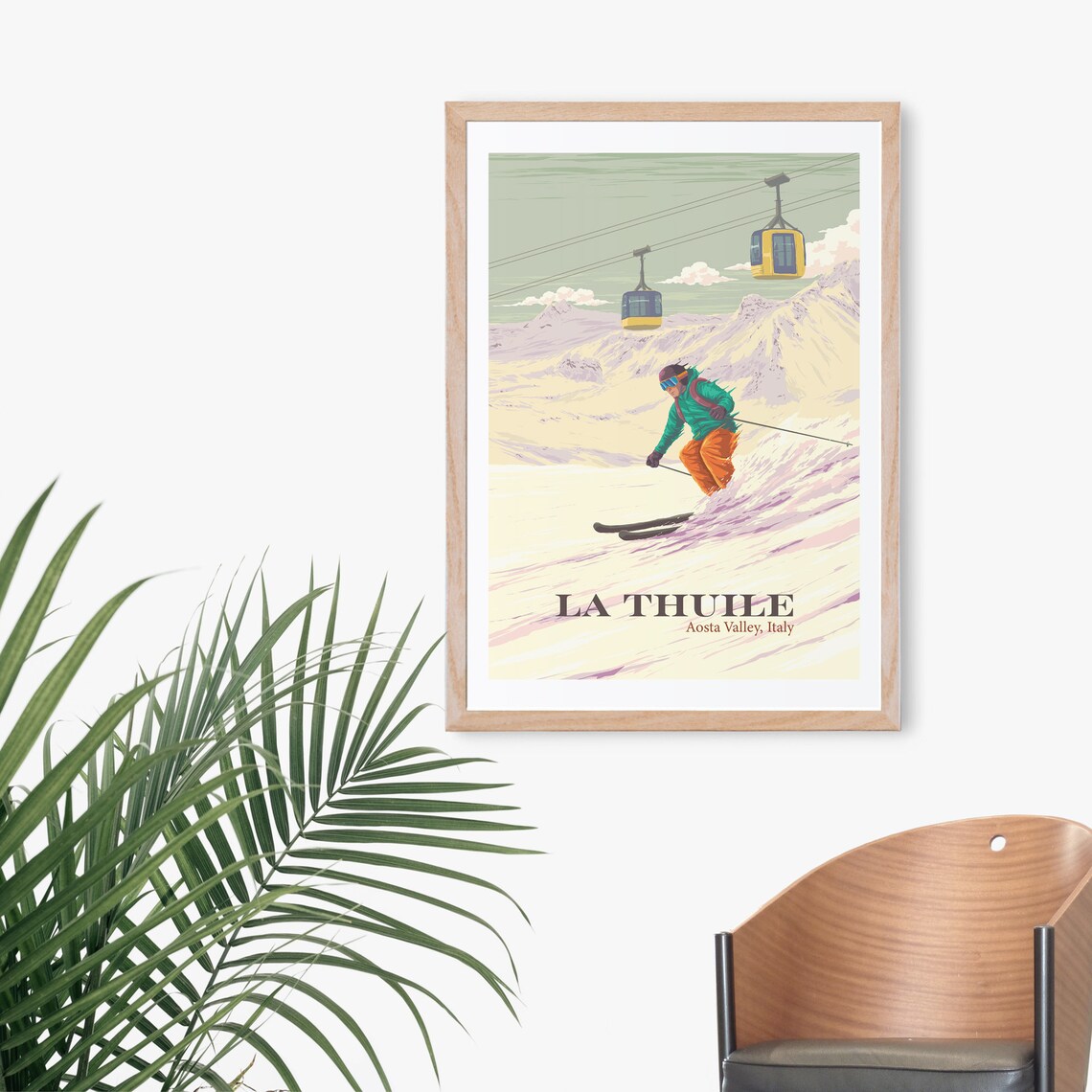 La Thuile Vintage Travel Poster, Aosta Valley - Image 3