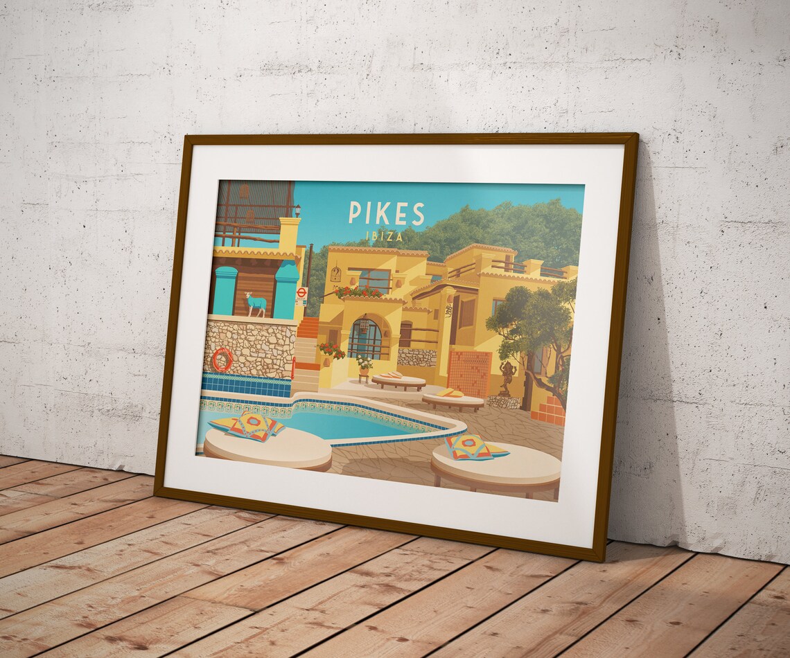 Pikes Ibiza Nightclub Travel Poster, San Antonio - Image 3