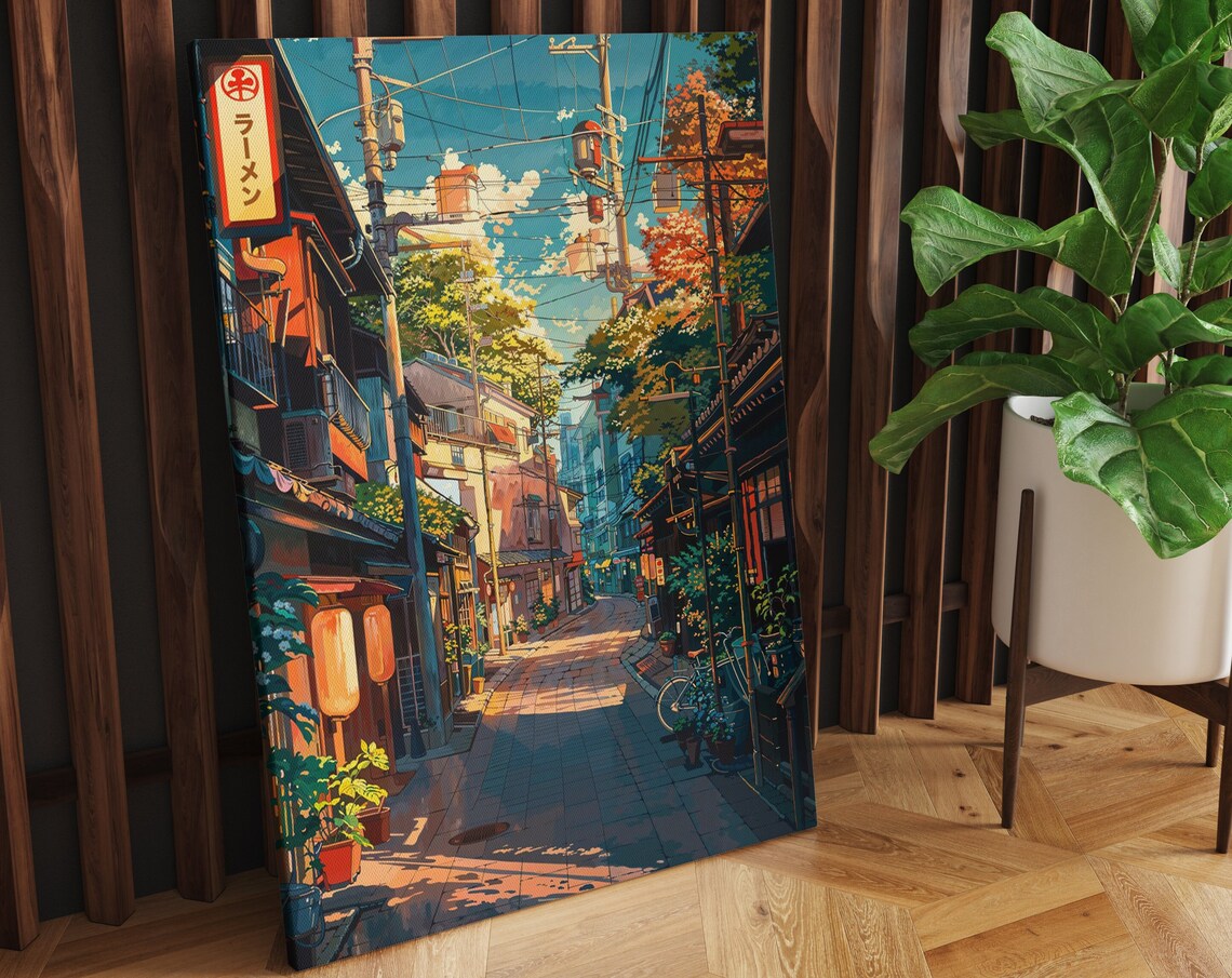 Anime Tokyo Street Art Travel Poster, Japanese Cityscape - Image 2