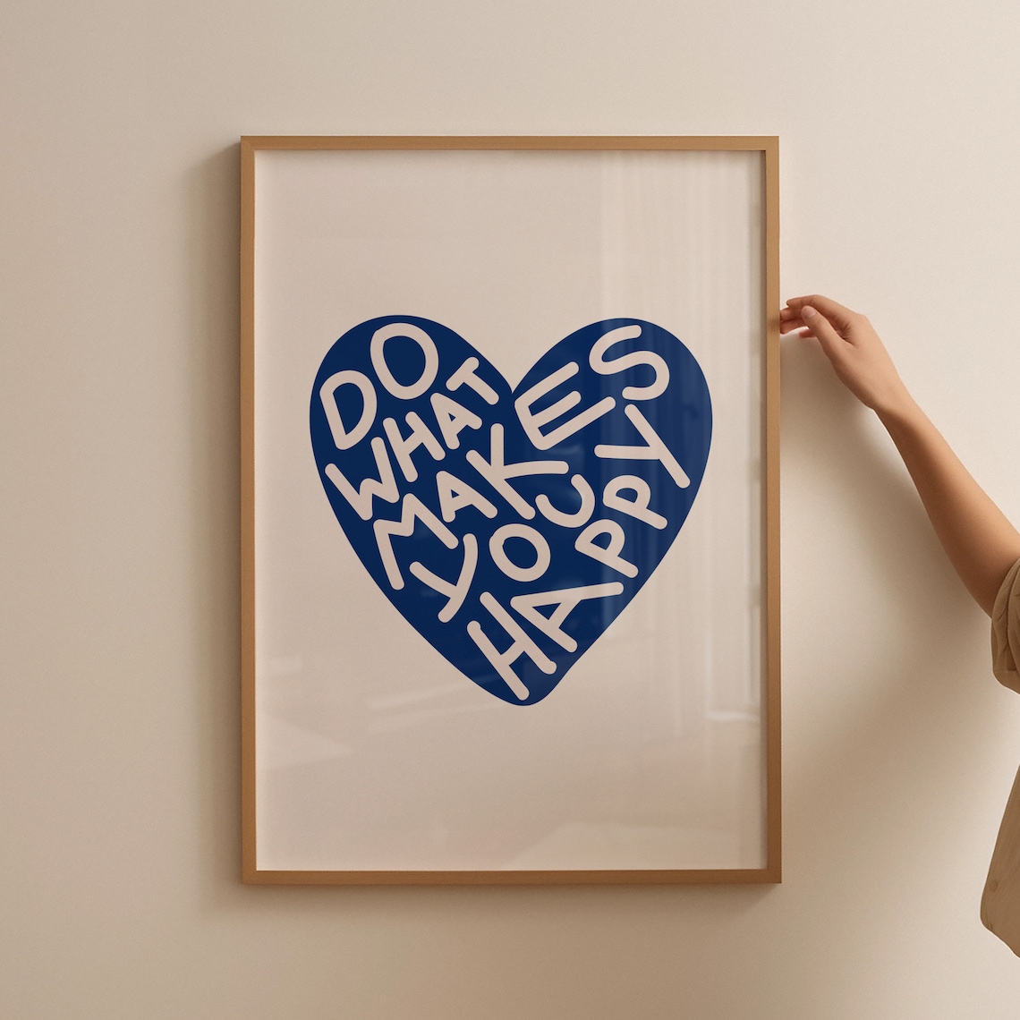 Do What Makes You Happy Heart Quote Art Print