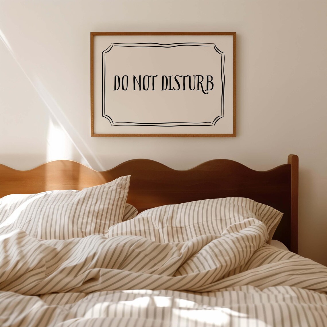 Do Not Disturb Bedroom Poster, Aesthetic Homebody Decor - Image 3