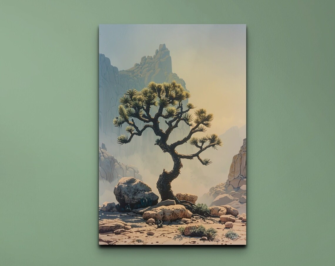 Joshua Tree Desert Art Print, Southwest Decor