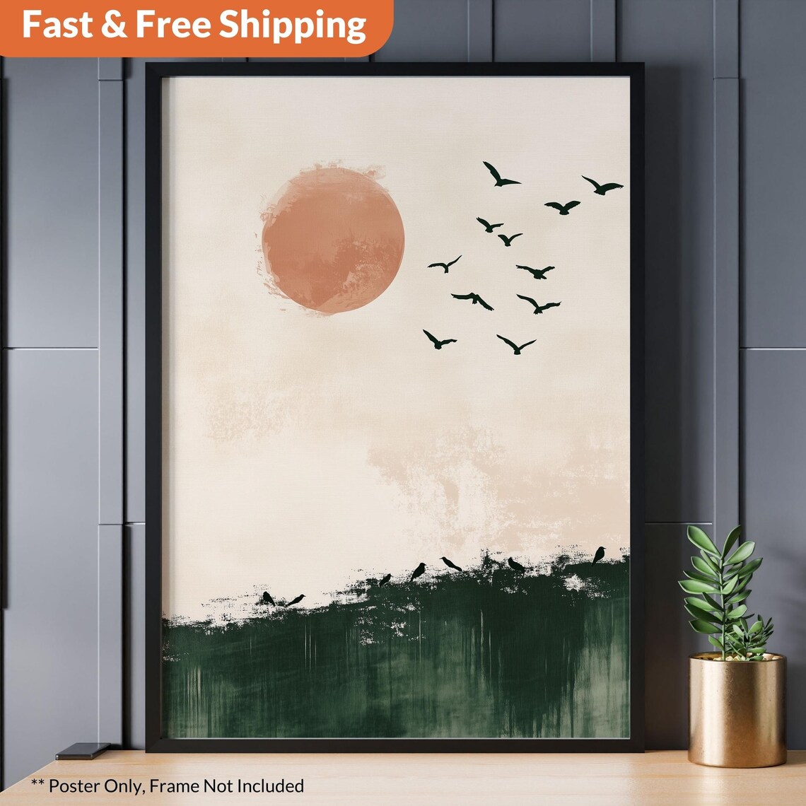 Sakai Hoitsu Sun Hokusai Japanese Landscape Art Print