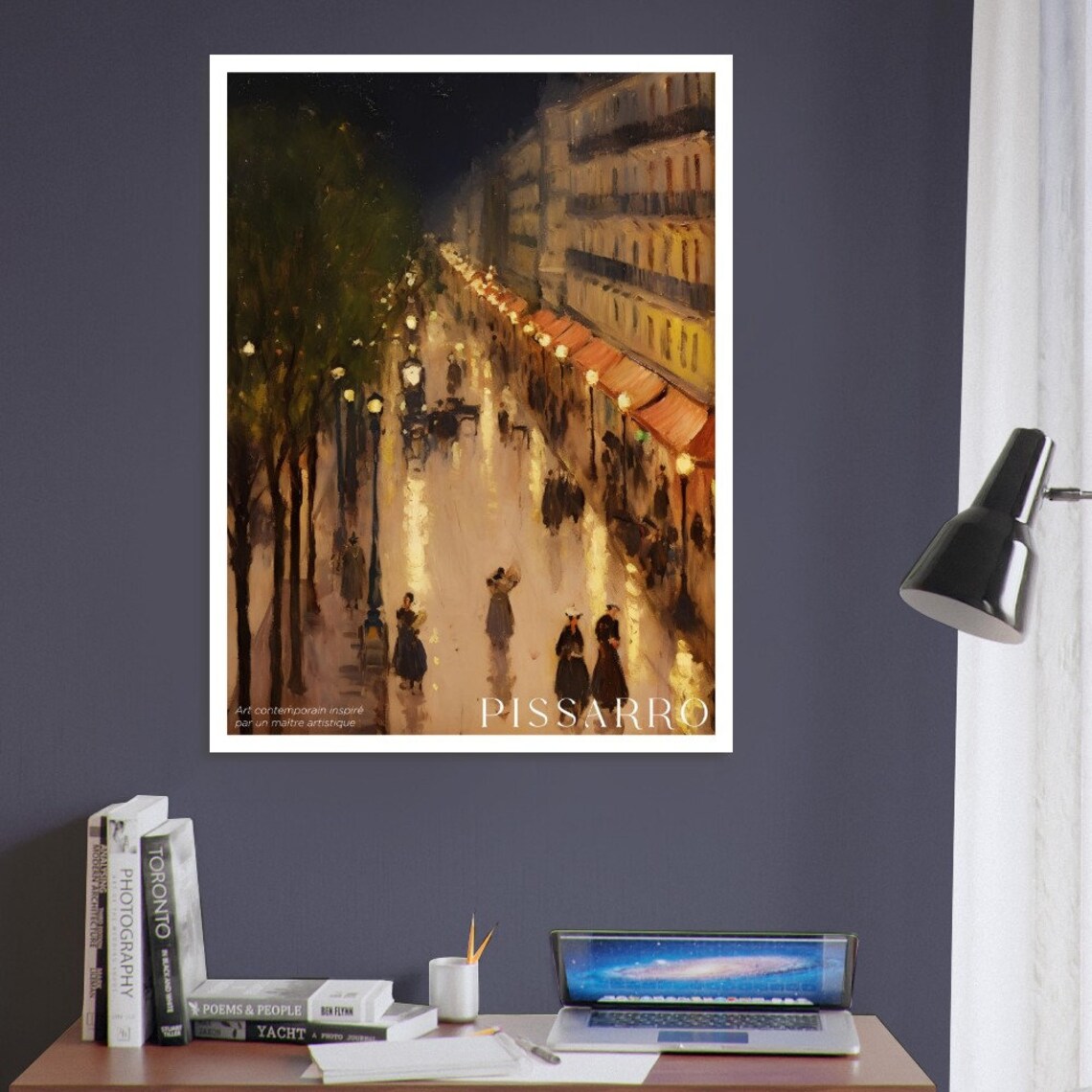 Camille Pissarro Night Landscape Poster Print