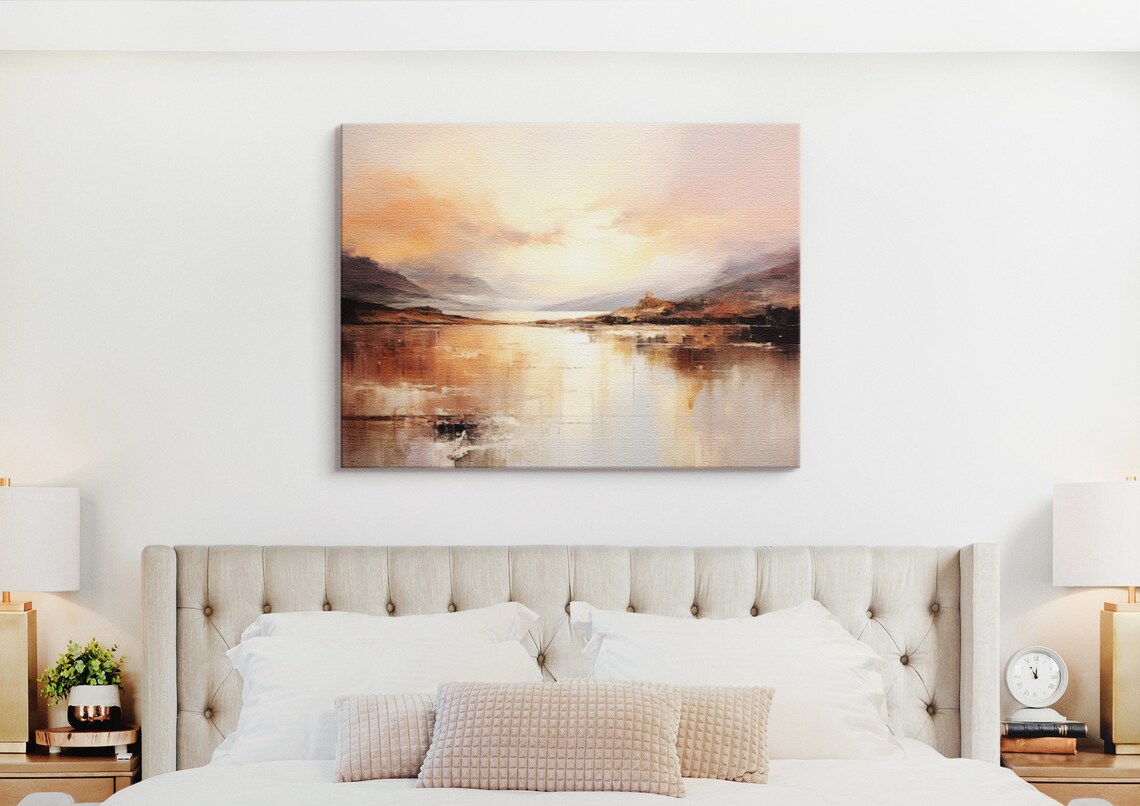 Ethereal Waters Abstract Landscape, Art Print - Image 2