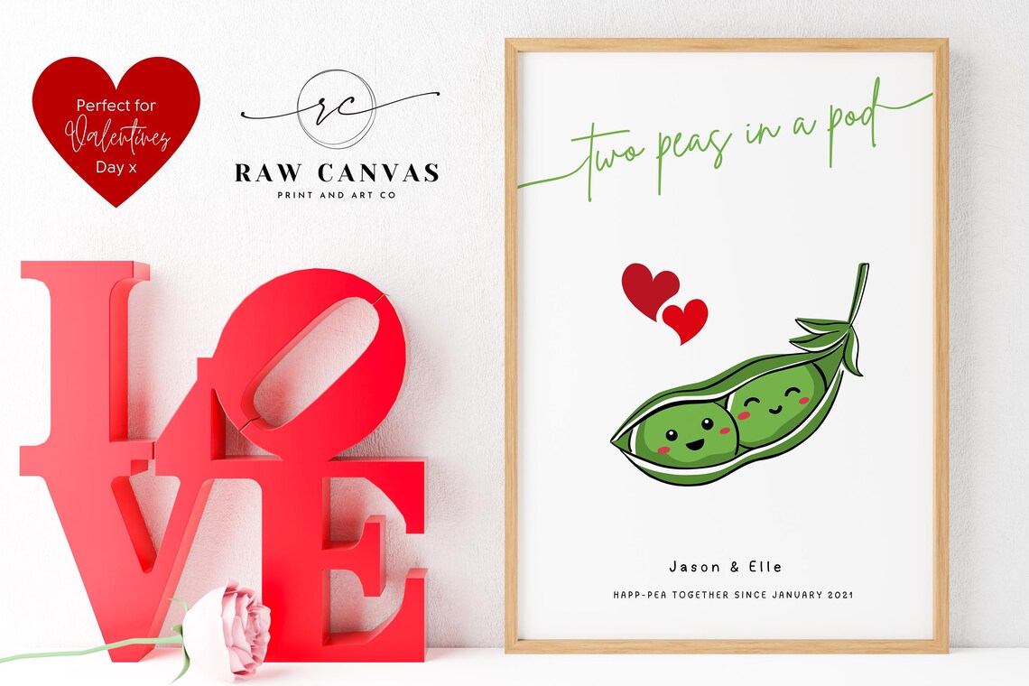 Two Peas In A Pod, Personalized Gift For Couples - Image 2