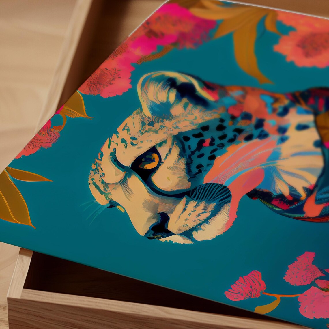 Luxury Leopard Poster Print, Modern Safari Decor - Image 2