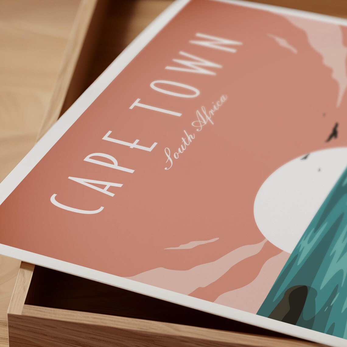Cape Town Travel Poster, Retro Minimalist Decor - Image 3