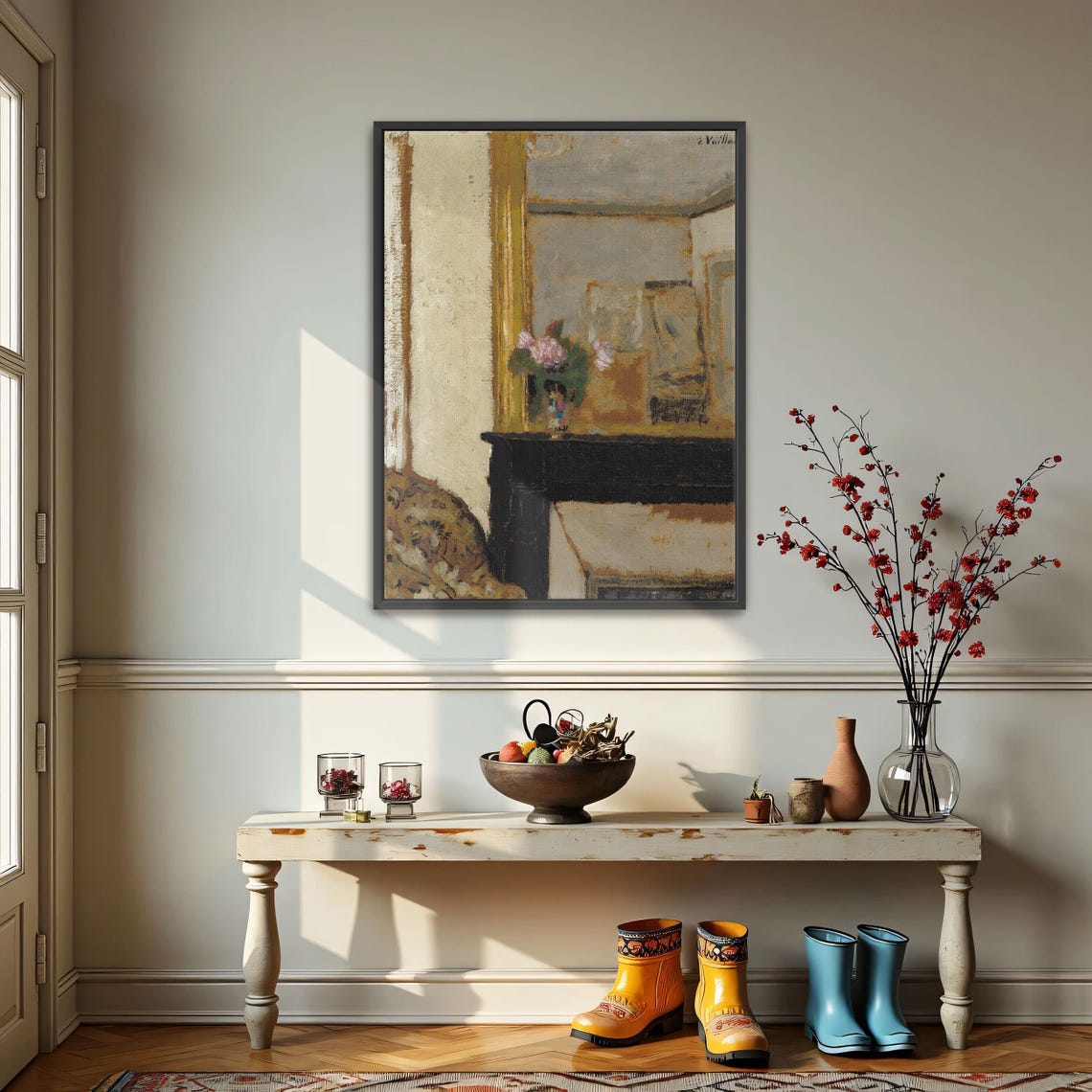 Edouard Vuillard Flowers on a Mantelpiece Interior Scene Poster - Image 4