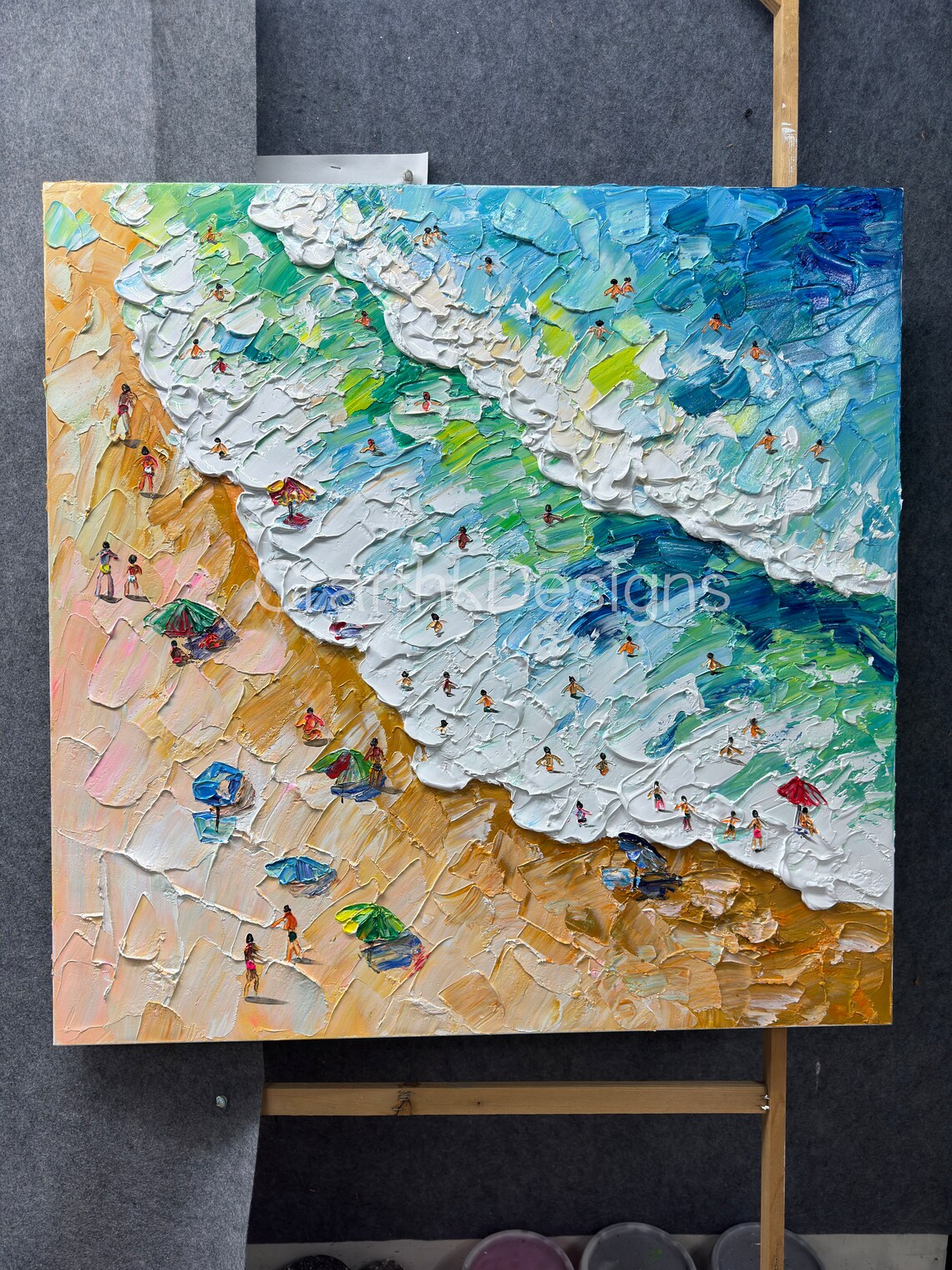 Seaside Oil-Painting Beach Coastal Travel Poster - Image 4