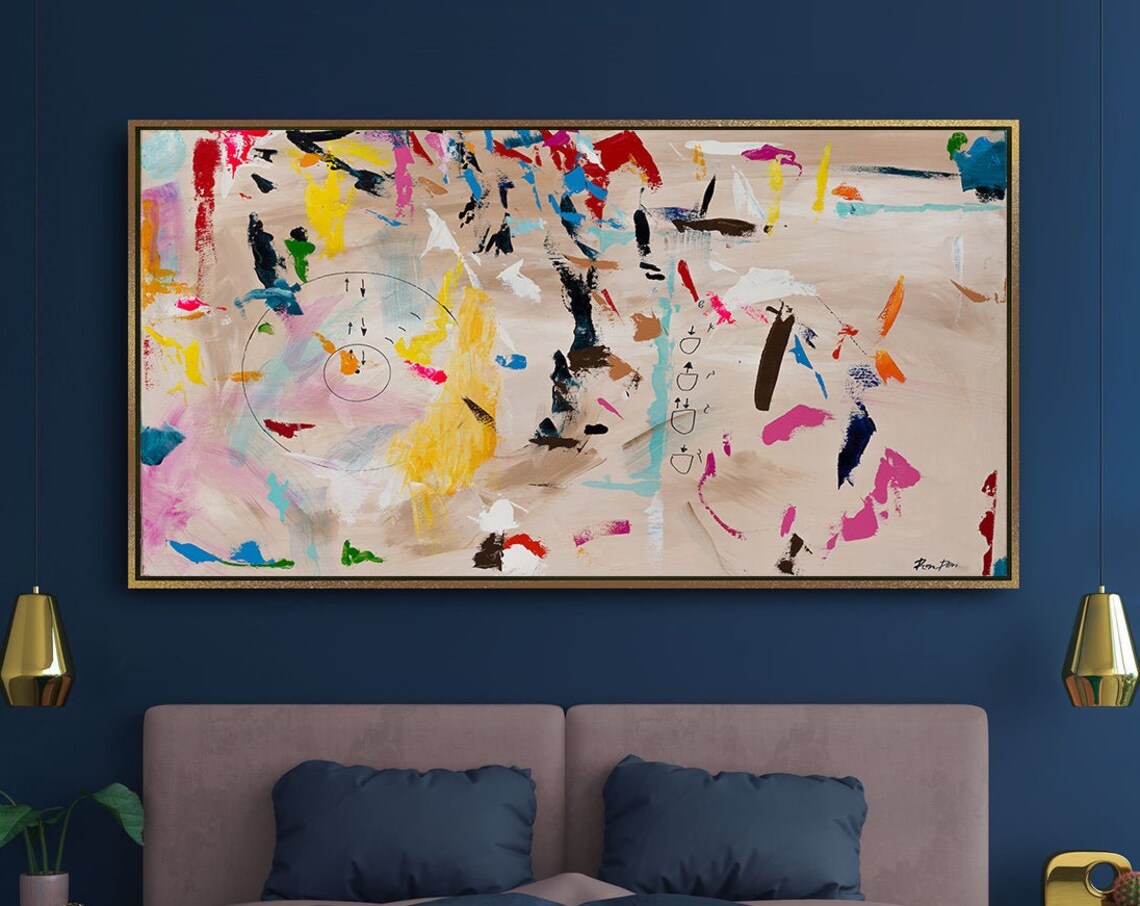 Kabbalah 63 Abstract Painting Art Print by Ron Deri - Image 2