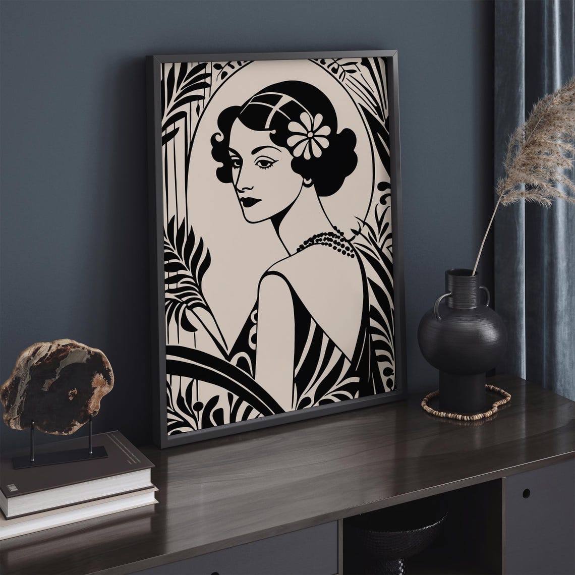 Art Deco Roaring Twenties Elegant Woman Portrait Glamour Poster - Image 4