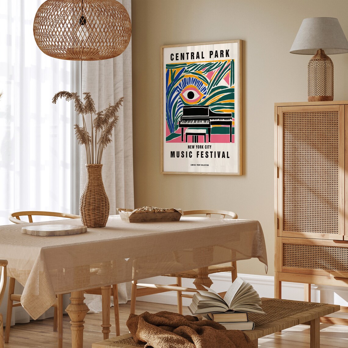 Central Park New York City Music Festival Grand Piano Poster - Image 5