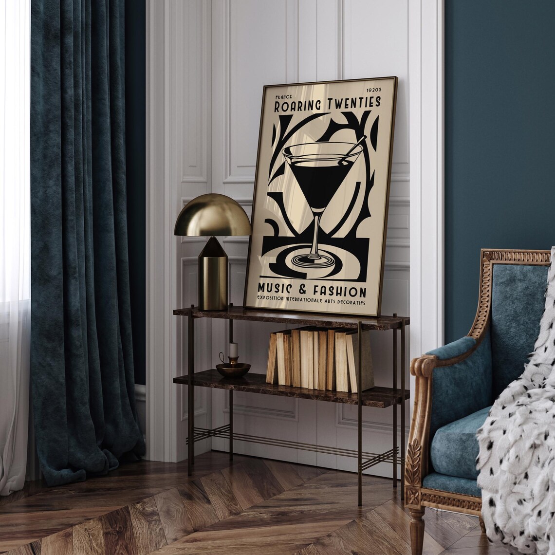 Art Deco Wall Art Roaring Twenties Music Fashion Poster 1920s France Exposition Art Print Retro Home Decor Luxury Kitchen Art Print - Image 6