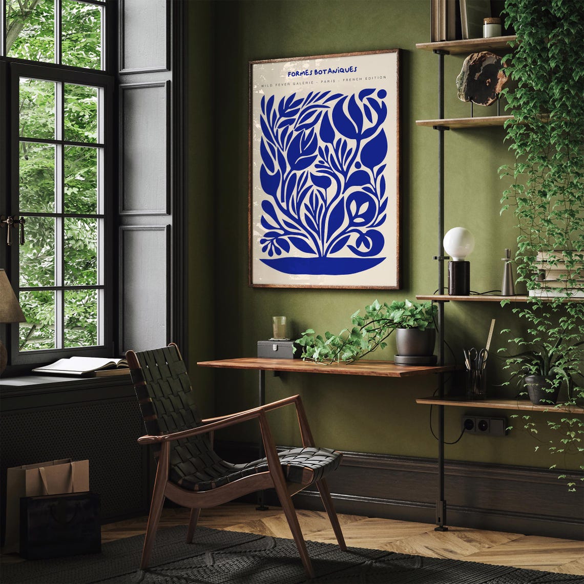 Formes Botaniques French Edition Blue Botanical Paris Poster - Image 2