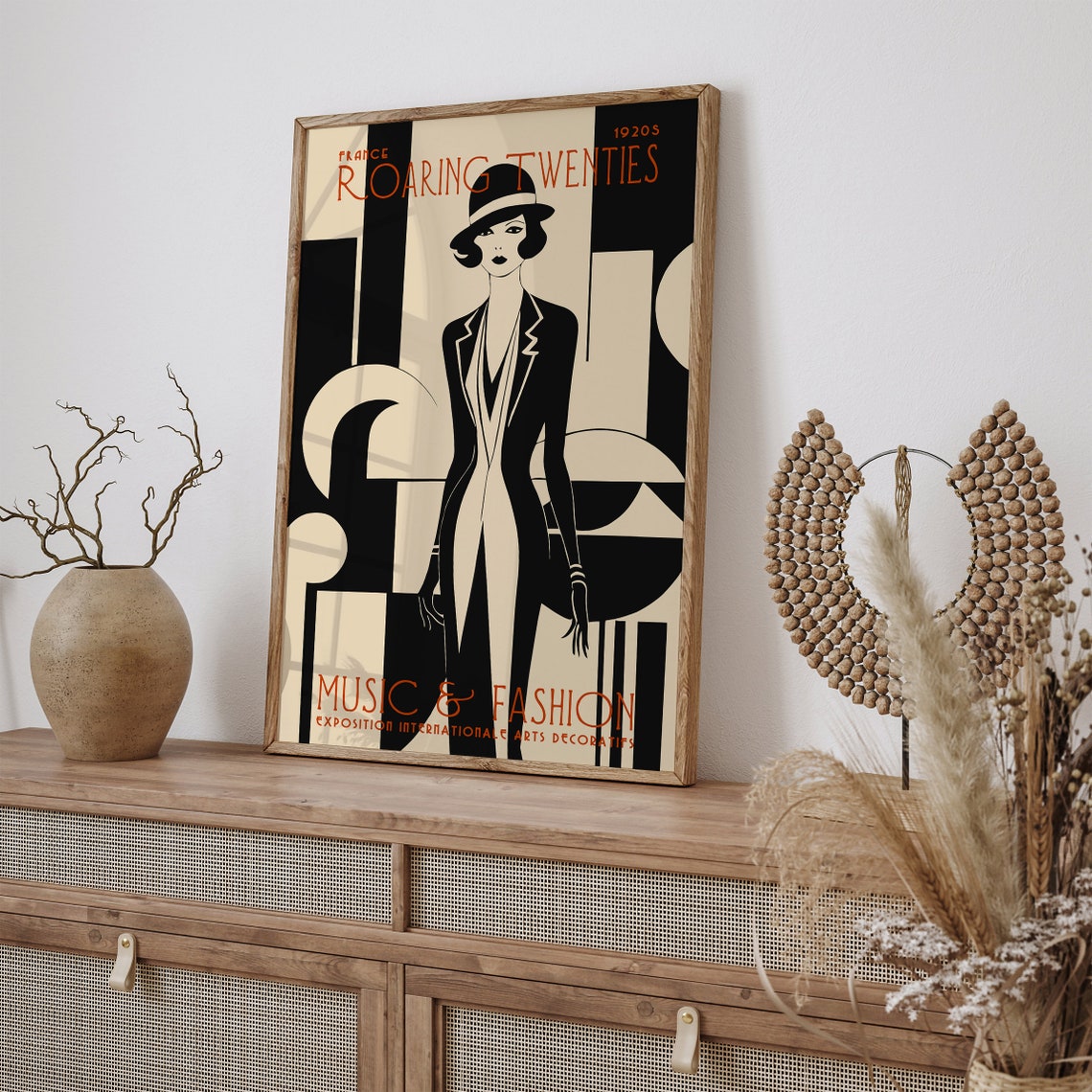 Roaring Twenties French Music Fashion Poster Vintage Art Deco Exposition Internationale Arts Decoratifs Wall Art 1920 Exposition Poster - Image 3
