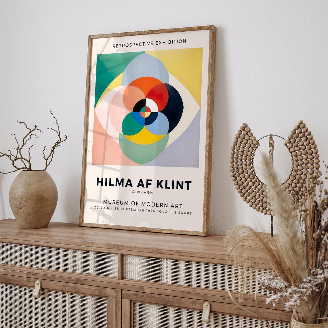 Hilma af Klint 1974 Retrospective Eye Abstract Exhibition Poster - Image 2
