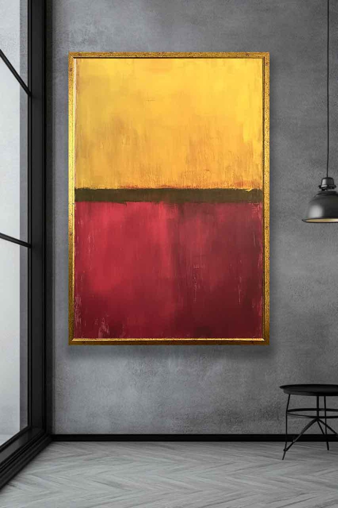 Mark Rothko Yellow Red Abstract Art Print - Image 3