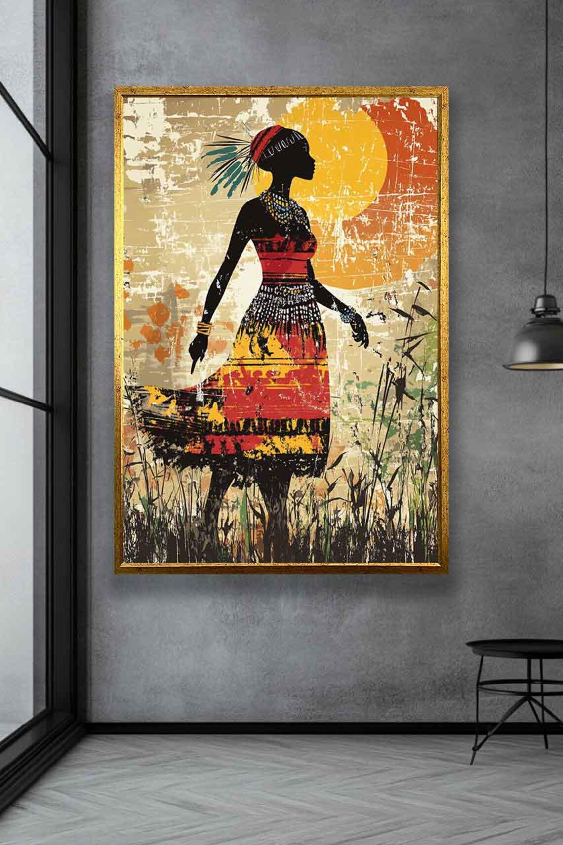 Ethnic Art African Women Wall Art African Tribal Woman Portrait Wall Art Ethnic Women Wall Art Unique Gift