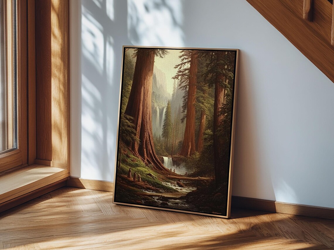 Fantasy Forest Redwood Trees, California Art Print - Image 4