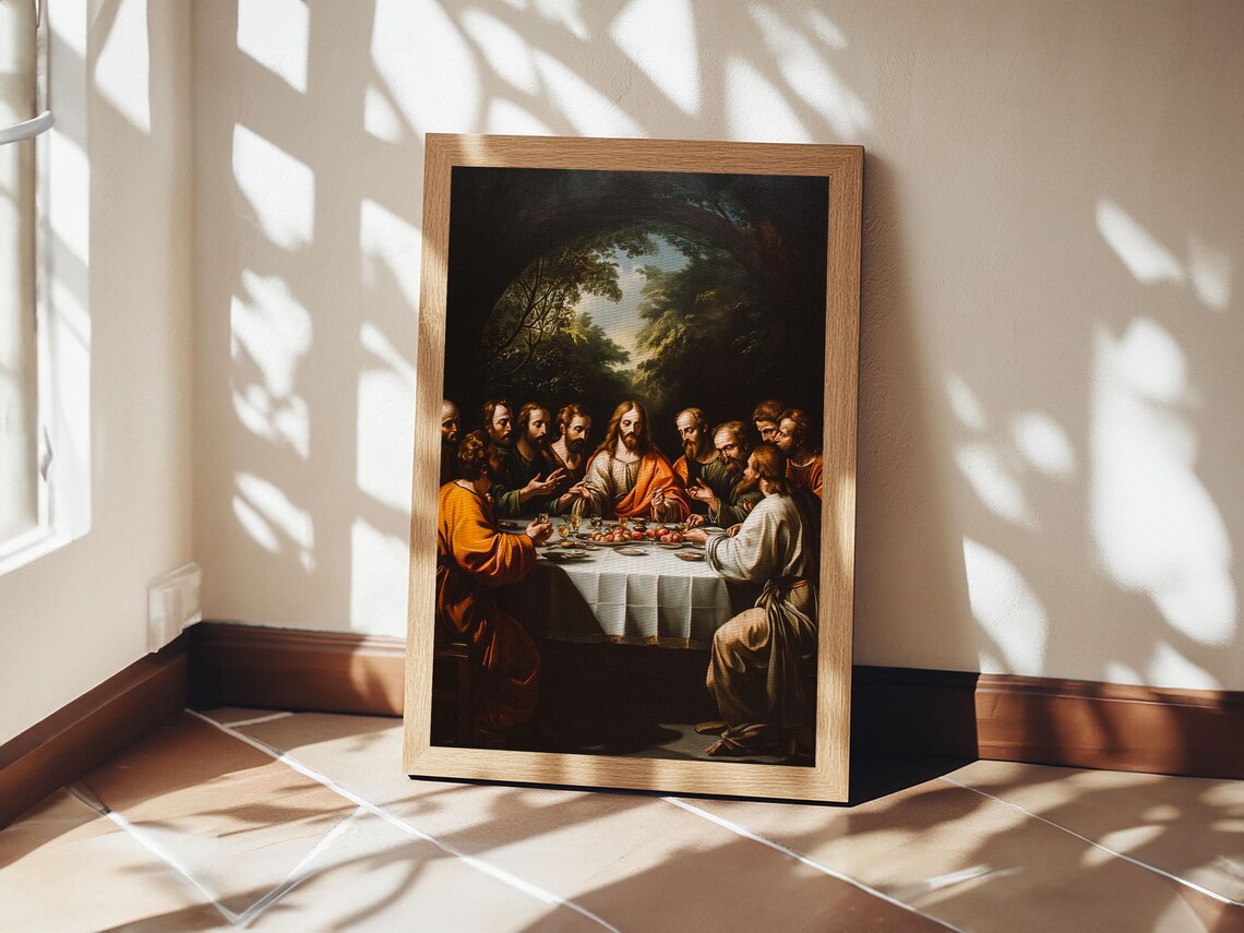 The Last Supper Christmas Christian Art Print - Image 4